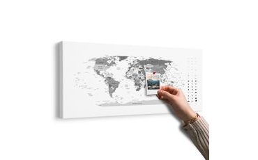 PARAFA KÉP RÉSZELETES VILÁG TÉRKÉP FEKETE FEHÉRBEN - PARAFA KÉPEK - KÉPEK