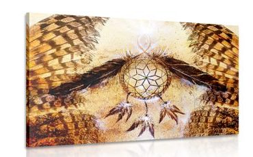 OBRAZ INDIÁNSKÝ LAPAČ SNŮ - OBRAZY FENG SHUI - OBRAZY