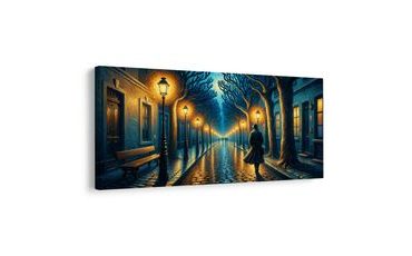 OBRAZ VEČERNÍ PROCHÁZKA MĚSTEM - OBRAZY MĚSTA - OBRAZY