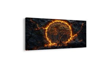 OBRAZ MAGICKÝ STROM ŽIVOTA V KRUHU - OBRAZY STROMY ŽIVOTA - OBRAZY