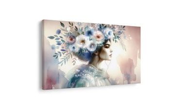 OBRAZ ROMANTICKÁ KVĚTINOVÁ ELEGANCE - OBRAZY ŽENY - OBRAZY