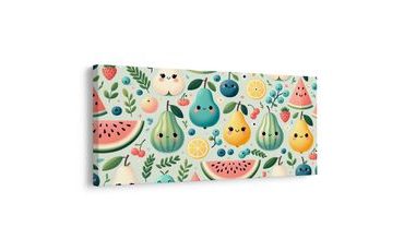 OBRAZ ŠŤAVNATÉ OVOCE S ÚSMĚVEM - DĚTSKÉ OBRAZY - OBRAZY