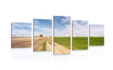 5-TEILIGES WANDBILD WUNDERSCHÖNE LANDSCHAFT - BILDER VON NATUR UND LANDSCHAFT - BILDER