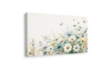 OBRAZ KVĚTINY A LETNÍ MOTÝLI - OBRAZY KVĚTŮ - OBRAZY