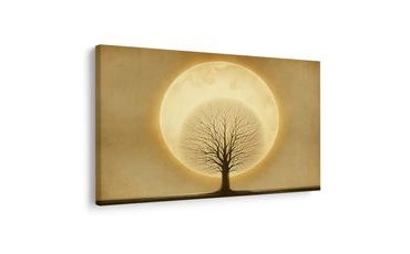 OBRAZ STROM ŽIVOTA PŘED MĚSÍCEM - OBRAZY STROMY ŽIVOTA - OBRAZY