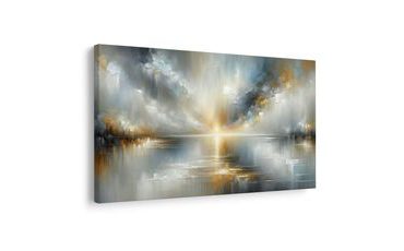 OBRAZ ZLATÉ SVĚTLO NAD OBZOREM - ABSTRAKTNÍ OBRAZY - OBRAZY