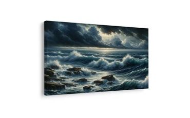 WANDBILD STURM ÜBER DEM MEER - BILDER MEER UND STRAND - BILDER