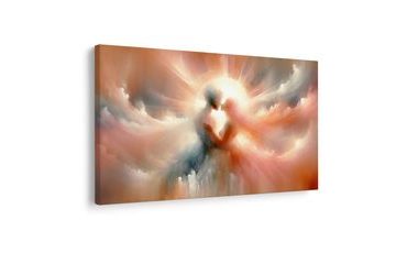 WANDBILD KUSS IM LICHT DES HIMMELS - BILDER MIT LIEBESMOTIVEN - BILDER