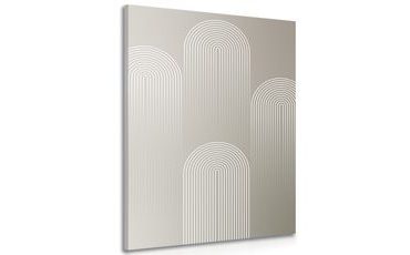 OBRAZ ELEGANTNÍ DUHA MID-CENTURY - ABSTRAKTNÍ OBRAZY - OBRAZY