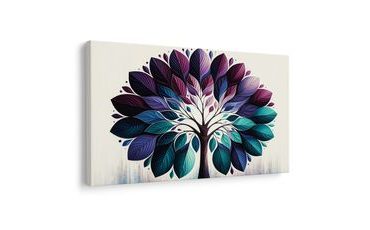 OBRAZ STROM ŽIVOTA V MODRÉ HARMONII - OBRAZY STROMY ŽIVOTA - OBRAZY