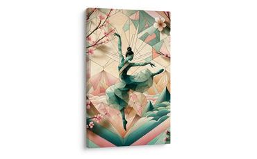 TABLEAU SUR TOILE – DANSE DE L’ÉLÉGANCE EN STYLE MODERNE - TABLEAUX DE FEMMES - TABLEAUX