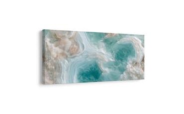 TABLEAU SUR TOILE – ABSTRACTION DANS L’ÉCUME MARINE - IMAGES FORMES ABSTRAITES - TABLEAUX