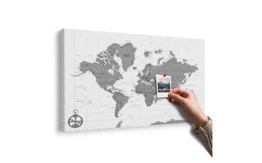 PARAFAKÉP STÍLUSOS TÉRKÉP FEKETE FEHÉRBEN - PARAFA KÉPEK - KÉPEK