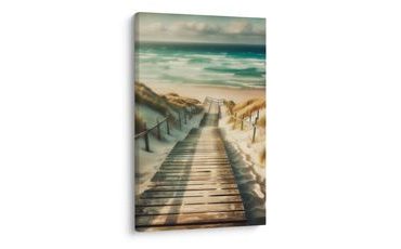 WANDBILD WEG DURCH DÜNEN ZUM MEER - BILDER MEER UND STRAND - BILDER