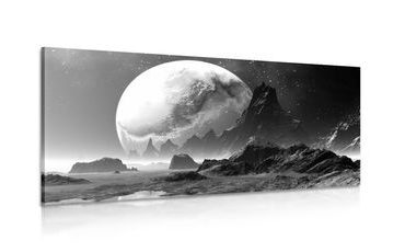 WANDBILD FANTASY-LAND IN SCHWARZ-WEISS - SCHWARZ-WEISSE BILDER - BILDER