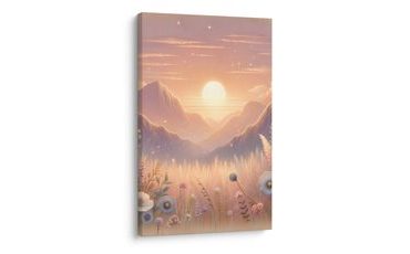 OBRAZ HORSKÁ LOUKA - OBRAZY VÝCHOD A ZÁPAD SLUNCE - OBRAZY