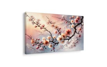 WANDBILD FRÜHLINGS-SAKURA - BILDER BLUMEN - BILDER