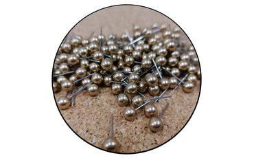 METALLIC PINS (10 PCS.) - PUSHPINS - PICTURES