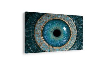 WANDBILD TÜRKISES AUGE IN GOLD - WANDBILDER NACH MOTIV - BILDER