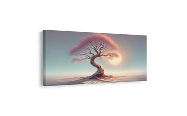 OBRAZ STROM ŽIVOTA V RŮŽOVÉM SVĚTLE - OBRAZY STROMY ŽIVOTA - PICTURES