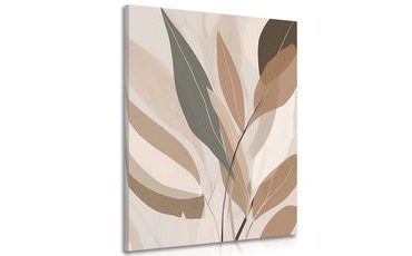 CANVAS PRINT ABSTRACT BOTANICAL SHAPES NO2 - PICTURES OF ABSTRACT SHAPES - PICTURES