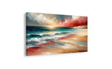 OBRAZ TYRKYSOVÉHO MOŘE S VLNAMI - OBRAZY MOŘE A PLÁŽ - OBRAZY