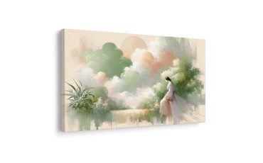 OBRAZ ŽENA V ROMANTICKÉ KRAJINĚ - OBRAZY ŽENY - OBRAZY