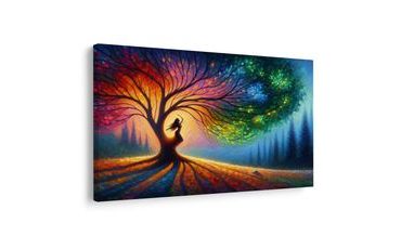 OBRAZ TANEC POD STROMEM ŽIVOTA - OBRAZY STROMY ŽIVOTA - OBRAZY