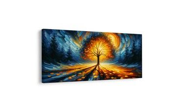 WANDBILD LEBENSBAUM IM MAGISCHEN LICHT - BILDER BÄUME DES LEBENS - BILDER