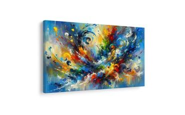 OBRAZ BAREVNÁ EXPLOZIVNÍ ABSTRAKCE - ABSTRAKTNÍ OBRAZY - OBRAZY