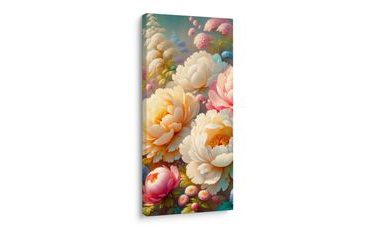 OBRAZ ROMANTICKÁ ZAHRADA S PIVOŇKAMI - OBRAZY KVĚTŮ - OBRAZY