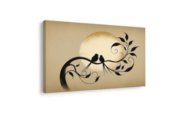 OBRAZ LÁSKA NA VĚTVI - OBRAZY PTÁCI - OBRAZY