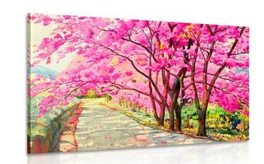 CANVAS PRINT HIMALAYAN CHERRIES - PICTURES OF NATURE AND LANDSCAPE - PICTURES