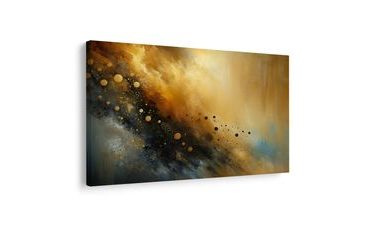 OBRAZ NEKONEČNÉ HVĚZDNÉ ZLATO - OBRAZY ABSTRAKTNÍ TVARY - OBRAZY