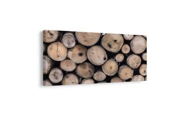 QUADRO SU TELA – STRUTTURA DEI TRONCHI DI LEGNO - QUADRI ALBERI E FOGLIE - STAMPE E QUADRI