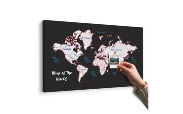 OBRAZ NA KORKU JEDINEČNÁ MAPA SVĚTA - OBRAZY NA KORKU - OBRAZY