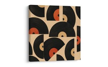 WANDBILD MUSIKALISCHE RETRO-SYMPHONIE - MUSIKBILDER - BILDER