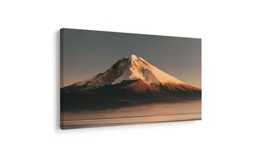 TABLEAU SUR TOILE – SOMMET MONTAGNEUX AU CRÉPUSCULE - TABLEAUX DE MONTAGNE - TABLEAUX