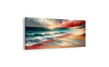 OBRAZ VLNY ROZBÍJAJÚCE SA O POBREŽIE - OBRAZY MORE A PLÁŽ - OBRAZY