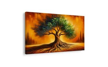 WANDBILD BAUM DES LEBENS IM GLANZ - BILDER BÄUME DES LEBENS - BILDER