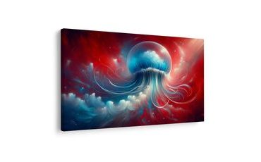 OBRAZ MEDÚZA V ČERVENÉM MOŘI - OBRAZY PODMOŘSKÝ SVĚT - OBRAZY