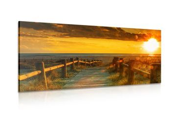 WANDBILD FASZINIERENDER SONNENUNTERGANG - BILDER VON NATUR UND LANDSCHAFT - BILDER