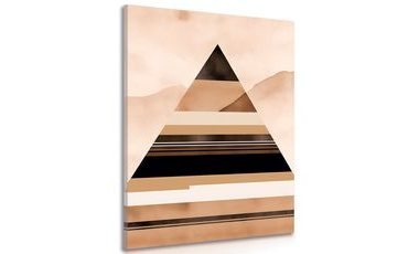 CANVAS PRINT ABSTRACT PYRAMID SHAPES - PICTURES OF ABSTRACT SHAPES - PICTURES