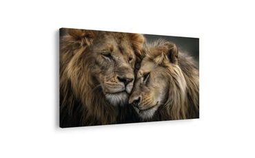 KÉP OROSZLÁN SZERELEM A VADONBAN - TIGRIST, OROSZLÁNT ÁBRÁZOLÓ KÉPEK - KÉPEK