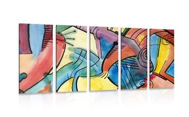 5-PIECE CANVAS PRINT ABSTRACT ART - ABSTRACT PICTURES - PICTURES