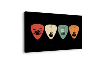 SLIKA GLAZBENI INSTRUMENTI NA TRZALICAMA - GLAZBENE SLIKE - SLIKE