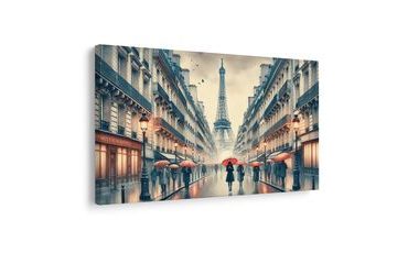 OBRAZ PAŘÍŽ V DEŠTIVÉM DNI - OBRAZY MĚSTA - OBRAZY