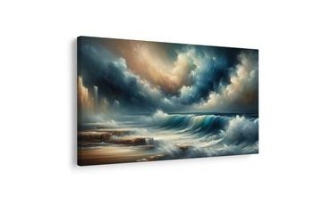 WANDBILD STURM ÜBER DEM OZEAN - BILDER MEER UND STRAND - BILDER