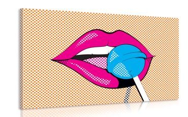 CANVAS PRINT POP ART LOLLIPOP - POP ART PICTURES - PICTURES