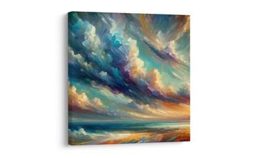 OBRAZ SOUZNĚNÍ NEBE A VODY - OBRAZY VÝCHOD A ZÁPAD SLUNCE - OBRAZY